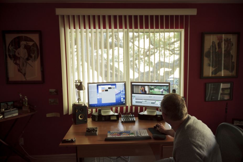 Tent has a full editing console in his home office. The practice, once characterized by film clips hanging from clotheslines, has gone digital.