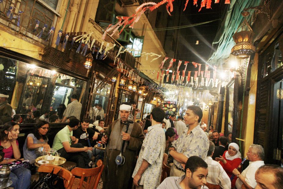 In the bars and cafes dotting downtown Cairo streets, activists and writers gather to discuss the political issues of the day. 