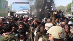 Afghan demonstrators shout anti-US slogans during a protest against Koran desecration in Jalalabad on February 22, 2012.
