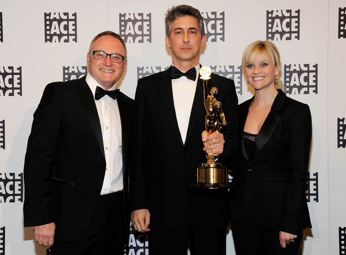 Both Tent, left, and Payne (with Reese Witherspoon) took home prizes at this year's ACE Eddie Awards.