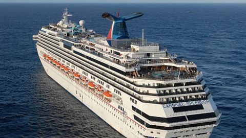 The 3,000-plus passenger Carnival Splendor set sail February 19 from Long Beach, California.
