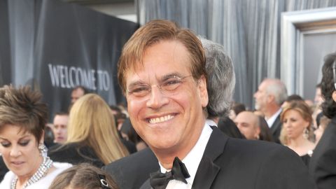 Aaron Sorkin,  seen at the Academy Awards ceremony in February, will write and direct a new film on Steve Jobs. 