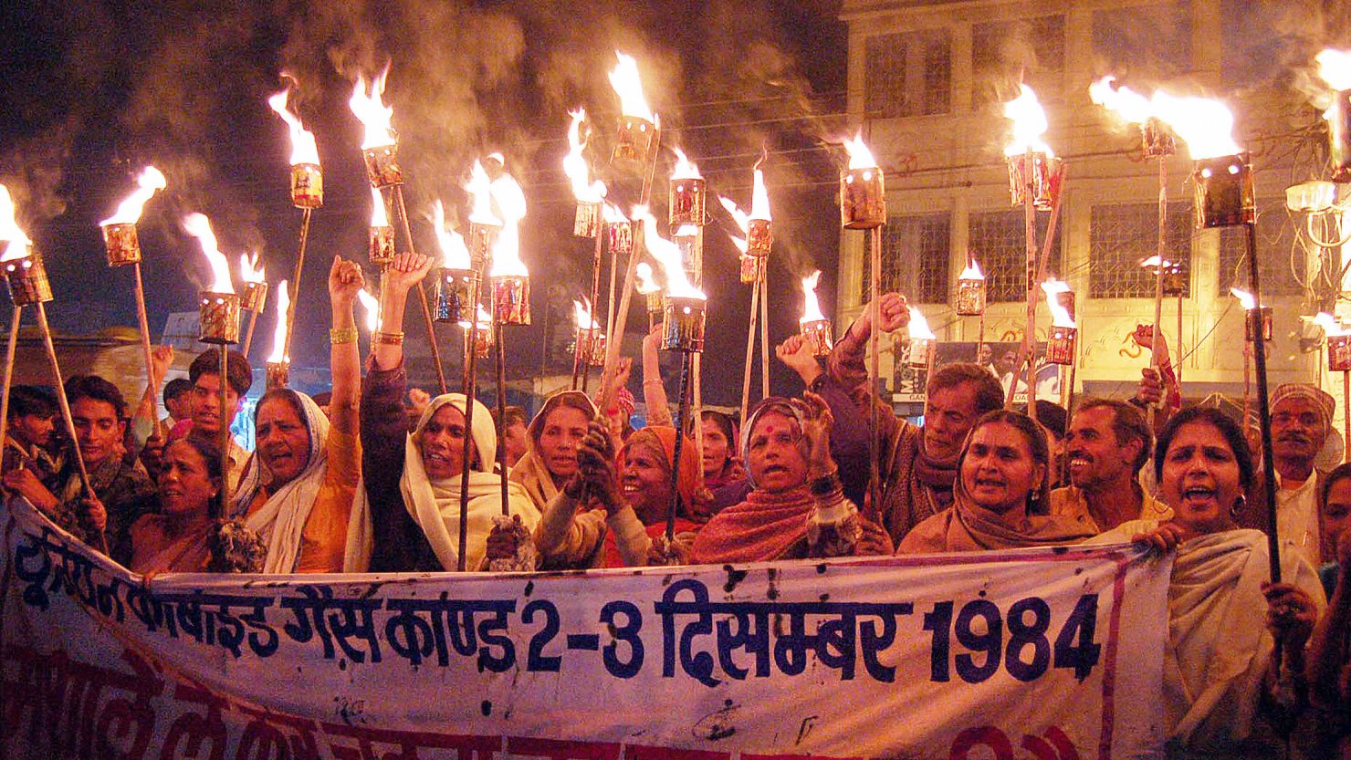 The Bhopal disaster is the worst industrial tragedy in India's history. Here, protestors demonstrate in 2006.