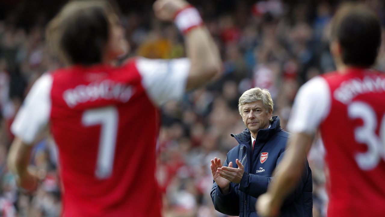 Under pressure Arsene Wenger gave himself some breathing space after Arsenal beat local rivals 5-2 on Sunday