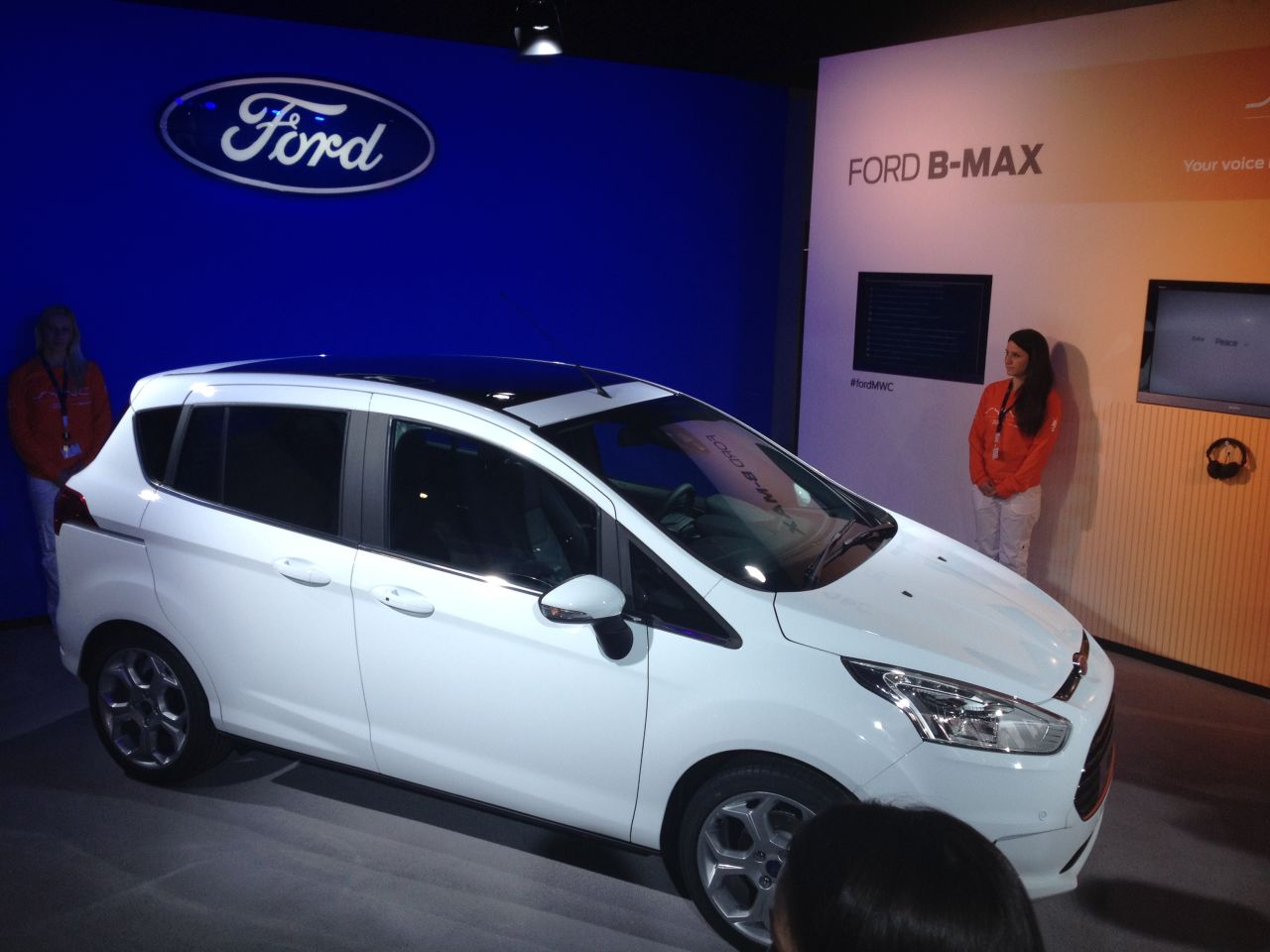 Ford's launched its technology-stuffed B-Max car at the Mobile World Congress to tout its hi-tech credentials.