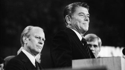 Ronald Reagan lost the 1976 GOP nomination to Gerald Ford, but landed the final speaking slot .