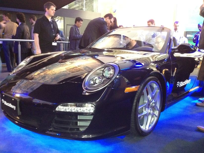 The fastest phone yet? BlackBerry showed off a device that pairs with a Porsche 911