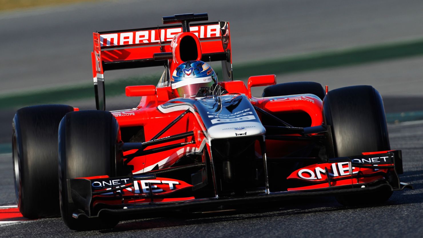 Marussia's drivers have only been able to test their 2011 car as a result of not passing the necessary crash tests.