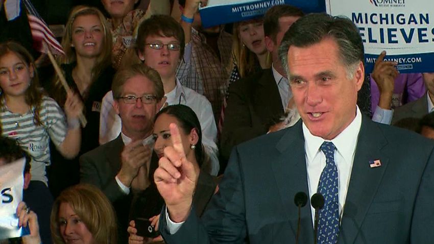Michigan Primary Mitt Romney Speech