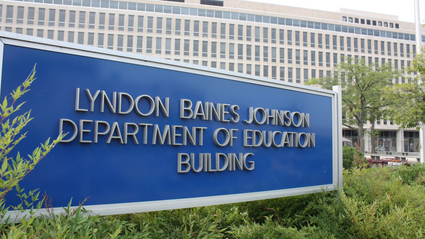 US Department of Education Building sign