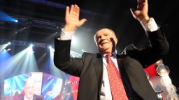 Russia's Communist Party leader Gennady Zyuganov campaigns in Moscow, on February 29, 2012.