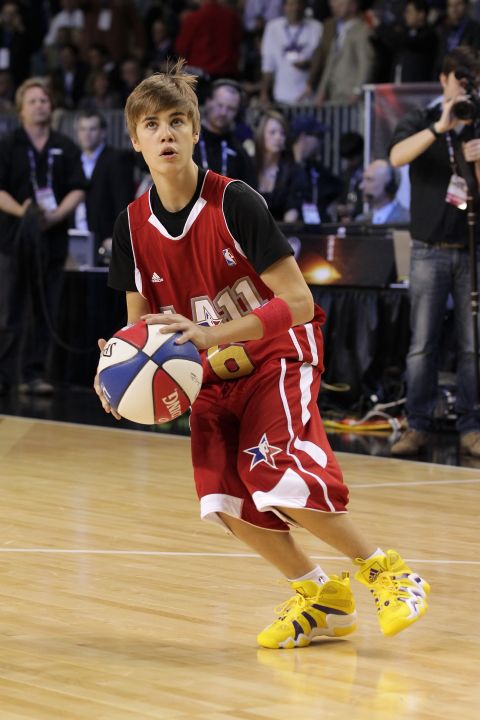 That same month, Bieber shows off on the basketball court at the 2011 BBVA NBA All-Star Celebrity Game in Los Angeles. Even former NBA player <a href="http://www.nba.com/allstar/2011/celebrity.game/" target="_blank" target="_blank">Scottie Pippen said</a> he was surprised by Bieber's skills.