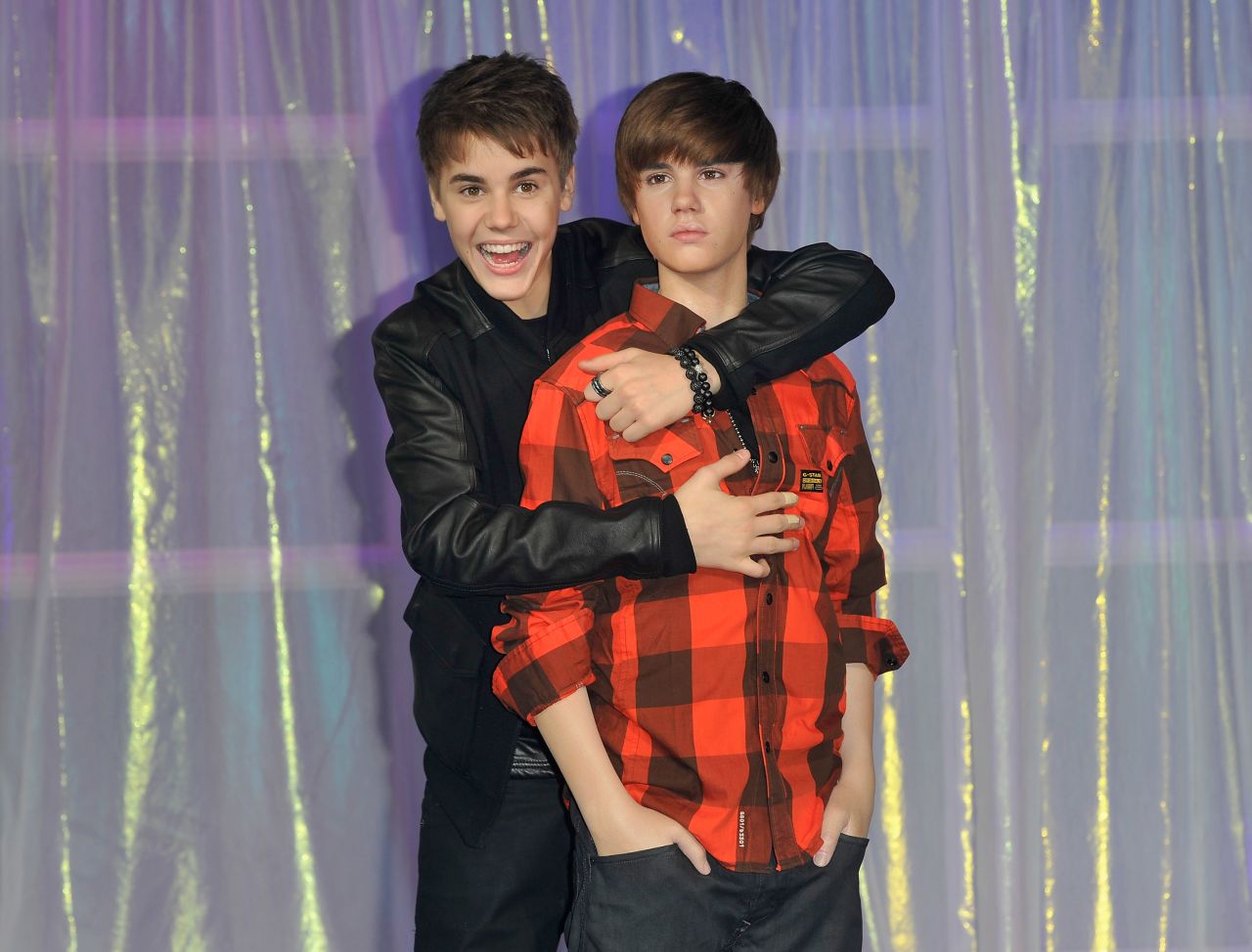Madame Tussauds had everyone seeing double when Bieber's wax figure was unveiled in March 2011 in London.