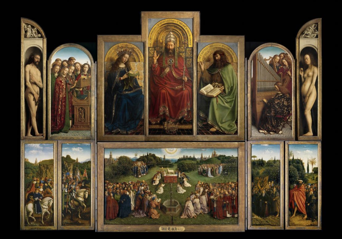 The Ghent Altarpiece Open, Overview of the open altarpiece,Completed 1432