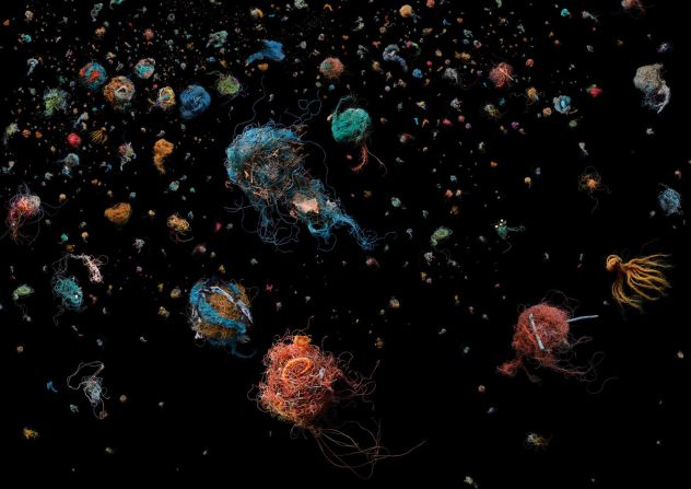 Artist and photographer Mandy Barker has created a series of images, dubbed "SOUP," that highlight the mass accumulation of discarded plastic and debris in an area of The North Pacific Ocean known as The Garbage Patch. 