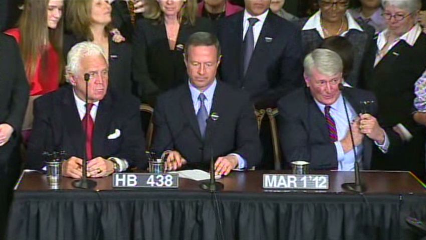 Maryland Governor Signs Same Sex Marriage Bill Cnn