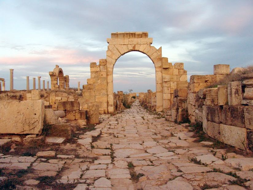 Leptis Magna in Libya was known as one of the most beautiful cities of the Roman Empire.  Archaeologist Hafed Walda shared this photo and others of some of the historical ruins in Libya.