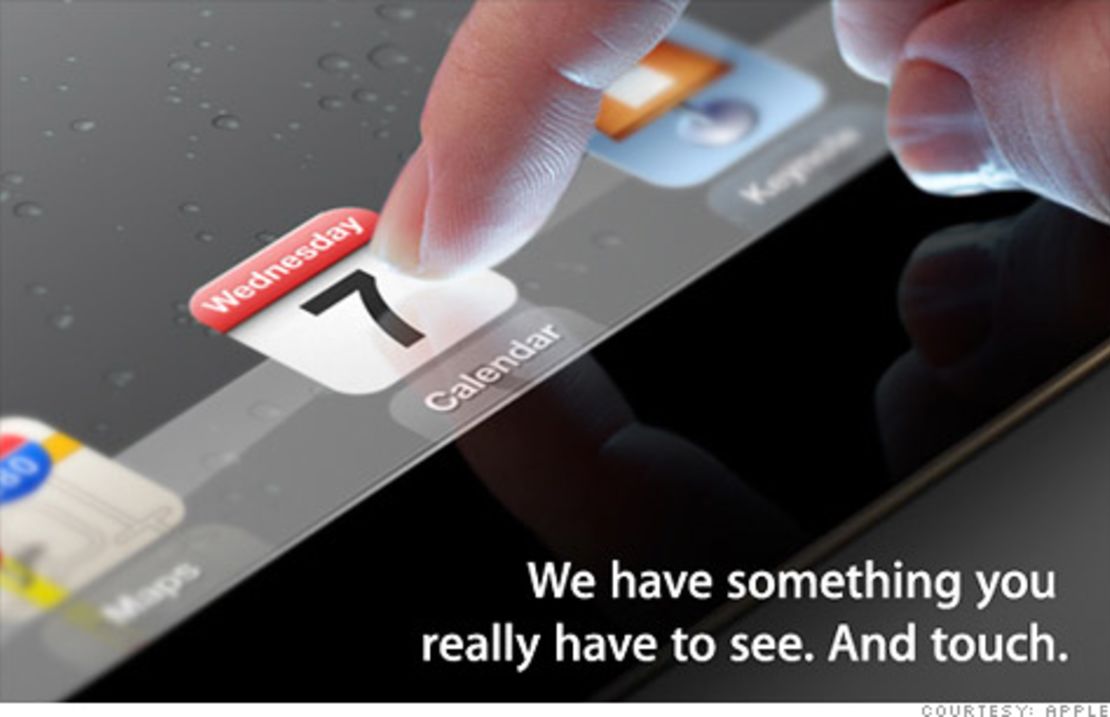 This image was on the invitation Apple sent out for its Wednesday launch event. It looks like an iPad, right?