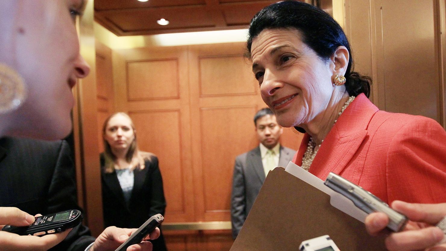 U.S. Sen. Olympia Snowe, who announced this week that she would not seek reelection.