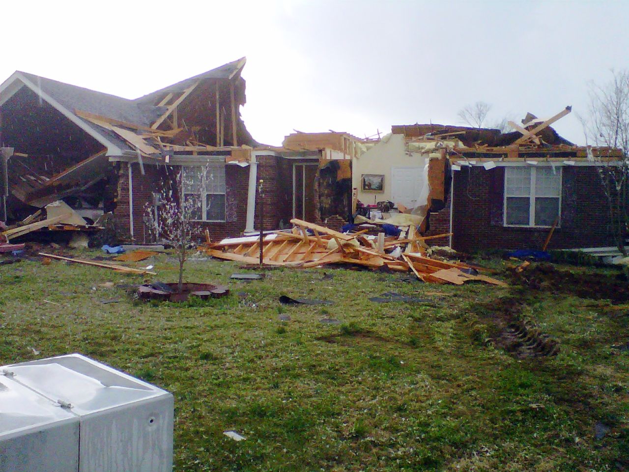 Meridianville, Alabama, was hit hard by Friday's storm system.  