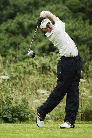 Rory McIlroy has risen to the top of golf's world rankings after<a href="index.php?page=&url=http%3A%2F%2Fedition.cnn.com%2F2012%2F03%2F04%2Fsport%2Fgolf%2Fgolf-mcilroy-honda-woods%2Findex.html"> winning the Honda Classic</a> in Florida on Sunday. It caps a remarkable rise for the 22-year-old Northern Irishman in recent years. Here he is as a 14-year-old playing at the Boys Home Internationals at the Royal St David's Golf Club in Wales in August 2003. 