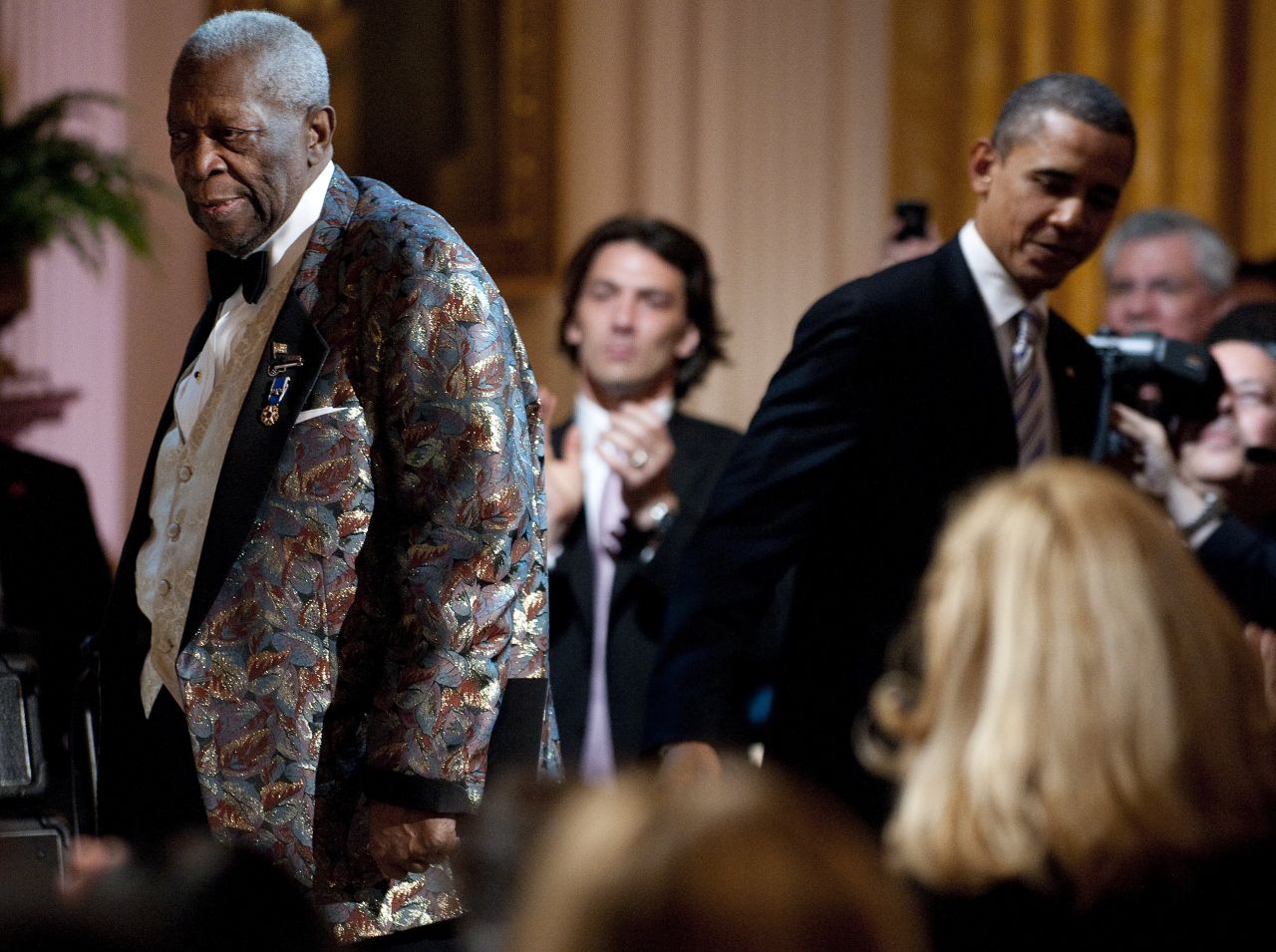 The French people and media get a kick out of seeing Obama's laid back demeanor, his hipness, and yes, his impromptu duets with B.B. King.