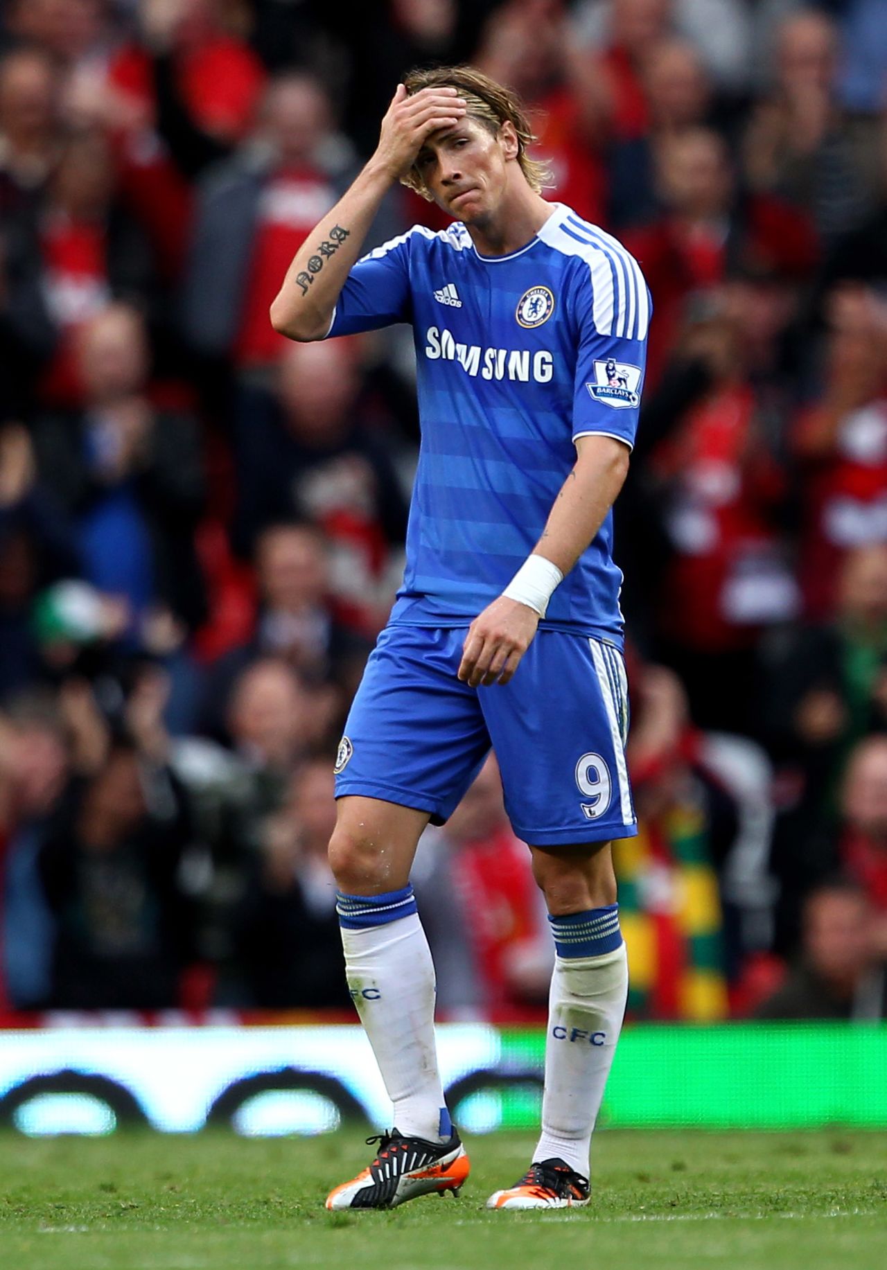His first defeat as Chelsea manager arrived at Old Trafford, where Villas-Boas' team were beaten 3-1 by Manchester United in September. The match was best remebered for a horrible miss by Chelsea striker Fernando Torres, who fired wide from six-yards out with the goal gaping.