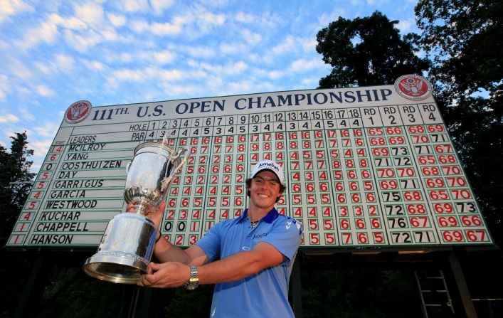 Major winner: McIlroy <a href="index.php?page=&url=http%3A%2F%2Fedition.cnn.com%2F2011%2FSPORT%2Fgolf%2F06%2F19%2Fgolf.us.open.mcilroy%2Findex.html">bounced back</a> from his Masters collapse in amazing fashion winning the U.S. Open in a record low aggregate score of 268.  
