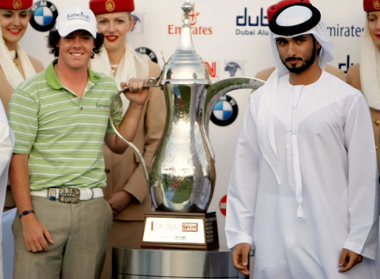 Three months before his 20th birthday, McIlroy claimed his first European Tour title winning the Dubai Desert Classic in February 2009, beating England's Justin Rose by a single shot. 