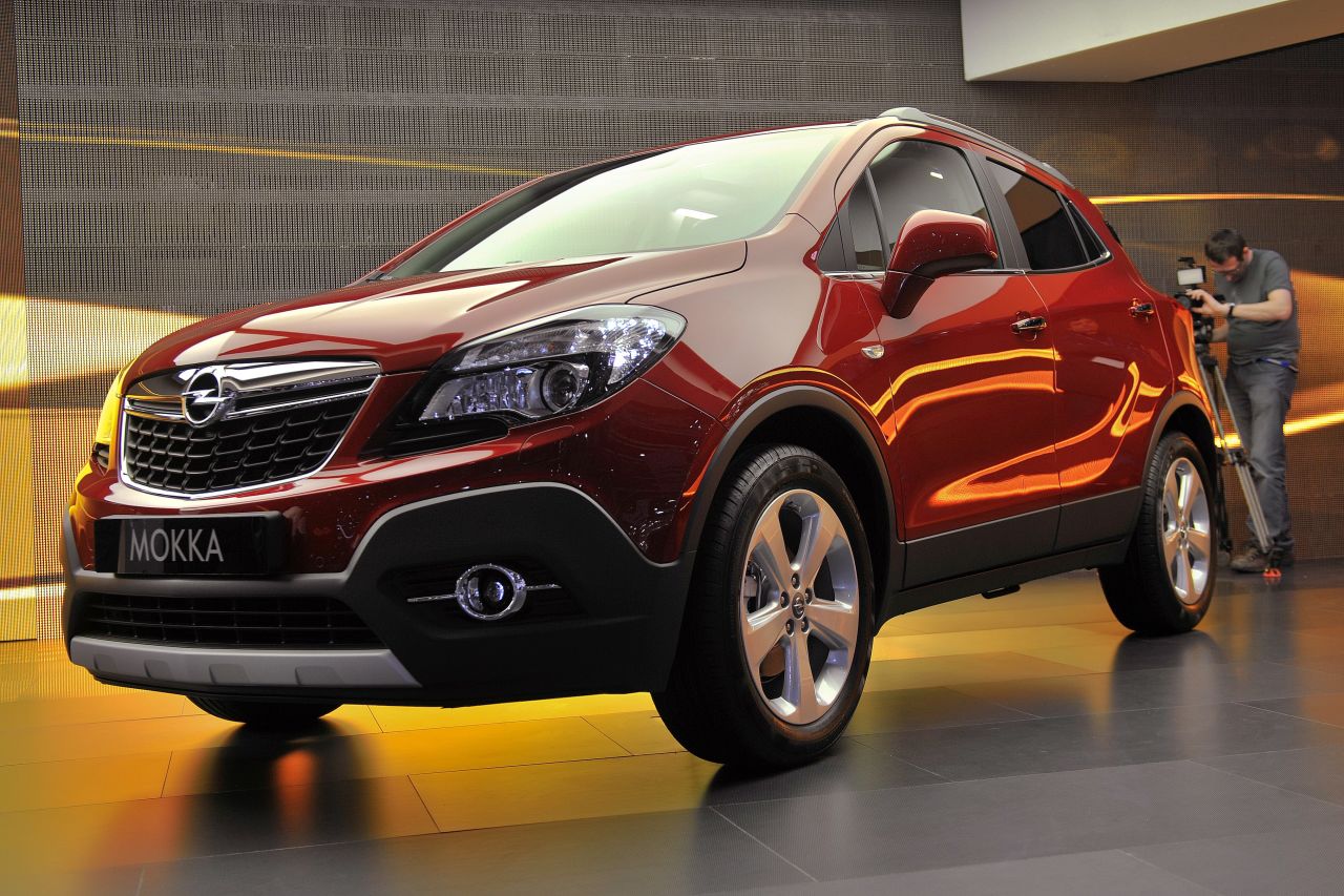 The Opel Mokka, which derives its name from the Mocha coffee bean, makes its exhibition debut during press day. 