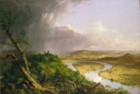 The natural environment was of great importance to painters from the Hudson River School. 