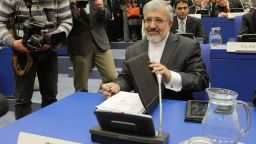 Iranian Ambassador to the IAEA looks on during an IAEA board of governors meeting at the UN atomic agency headquarters in Vienna on March 5, 2012