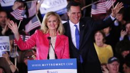 GOP presidential candidate Mitt Romney celebrated with supporters in Boston, Massachusetts on Super Tuesday night. 