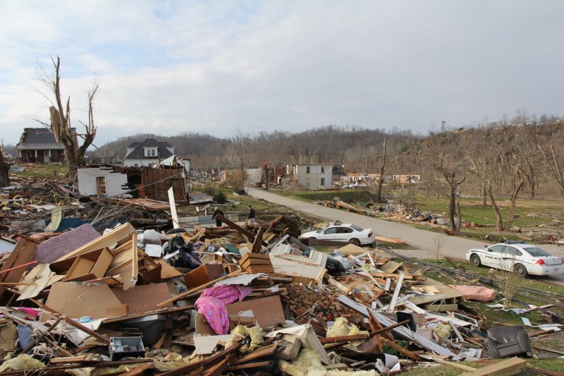 Kentucky tornado cut 95-mile trench, weather service says | CNN