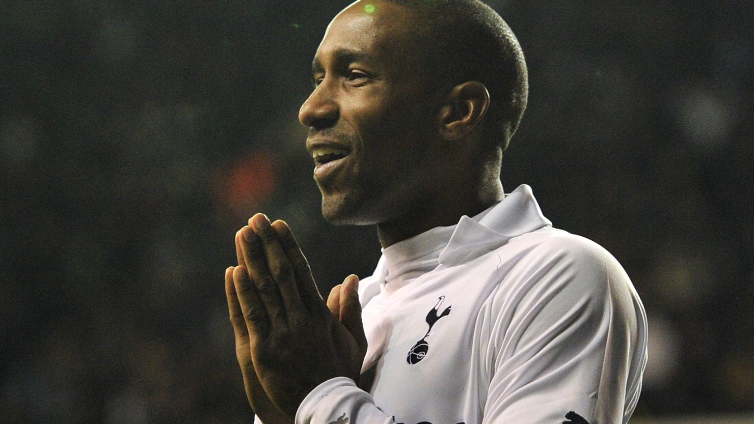 Jermain Defoe celebrates after scoring in Tottenham's 3-1 FA Cup replay win over Stevenage. 