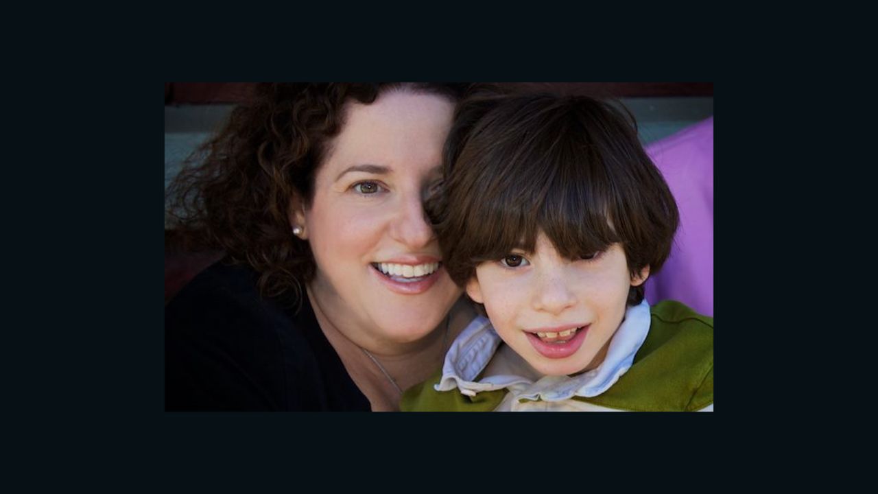 Ellen Seidman and her son Max, who has cerebral palsy.