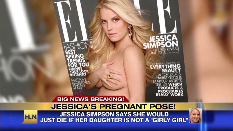 Jessica Simpsons nude pregnant pose photo
