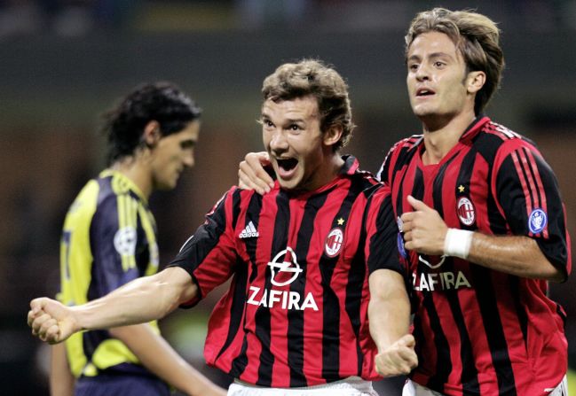 One goal behind Van Nistelrooy on the overall list is Ukraine striker Andriy Shevchenko. He scored four times in AC Milan's 4-0 away to Turkey's Fenerbahce in 2005.