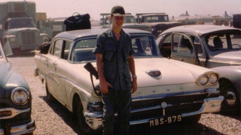 Michael Cooney in an undated photo taken during his military service in Vietnam.