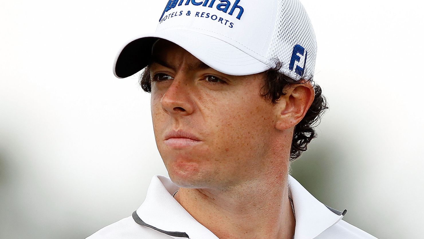 A pensive Rory McIlroy on the ninth on the Blue Monster at Doral.