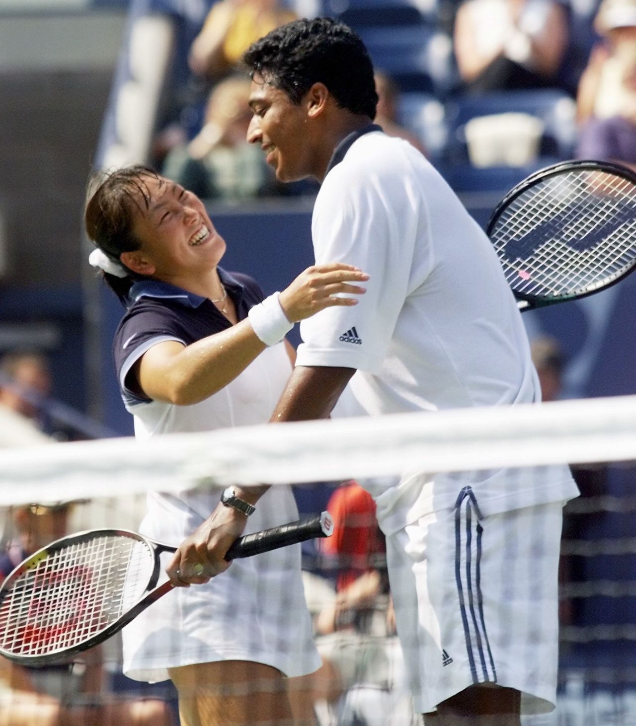 Bhupathi enjoyed grand slam mixed doubles success with another Japanese partner, winning the 1999 U.S. Open crown with Ai Sugiyama, defeating  Americans Kimberly Po and Donald Johnson.