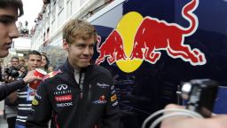 Red Bull-Renault's French driver Sebastian Vettel at Catalunya's racetrack in Montmelo on March 4, 2012.