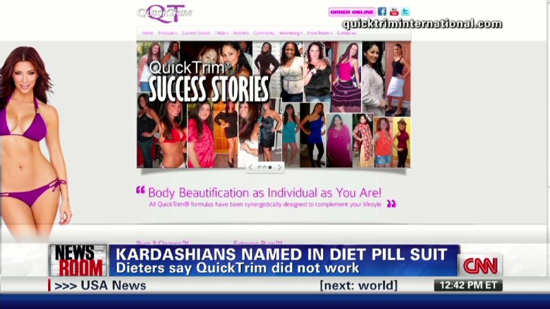 Kardashians sued for Quiktrim endorement