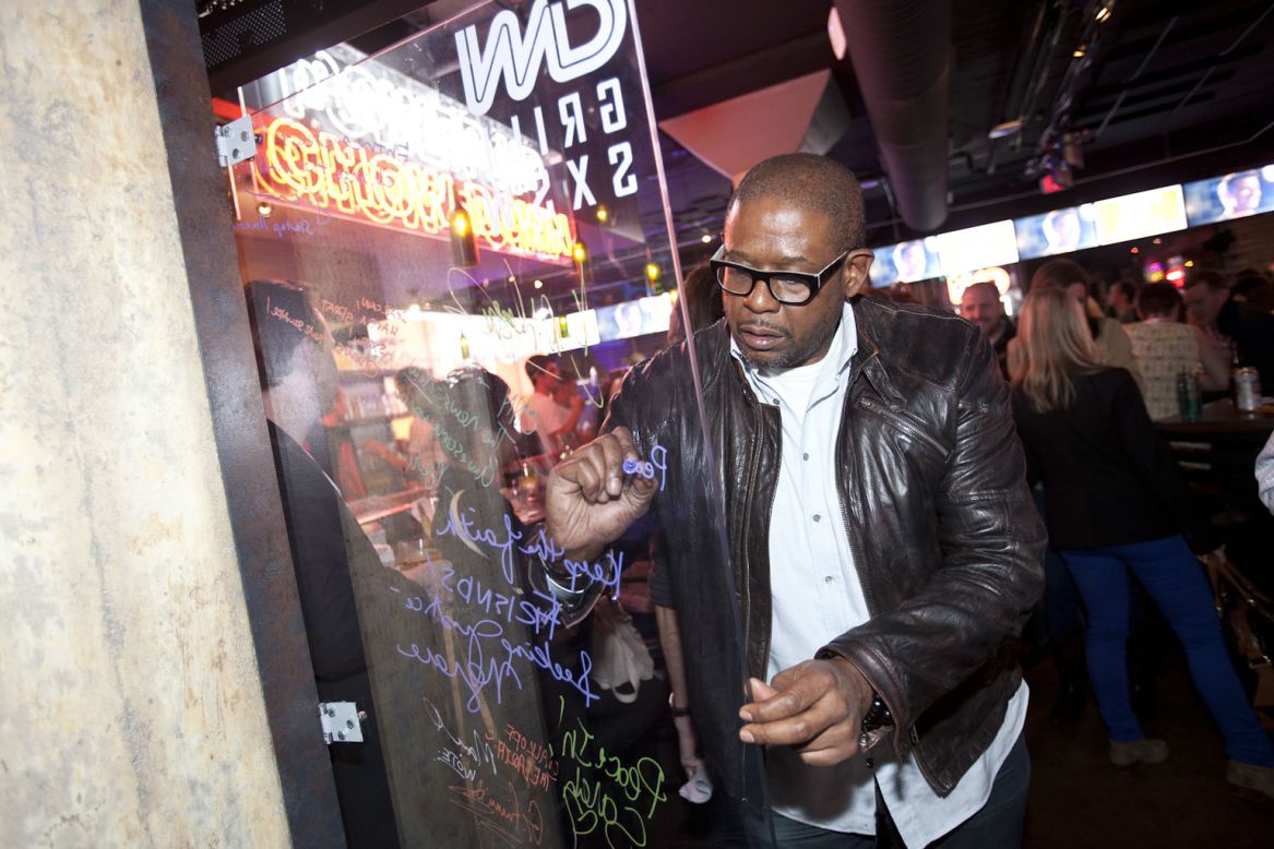 Actor Forest Whitaker visits the CNN Grill at SXSW, a popular eatery, hangout and performance space that started last year.