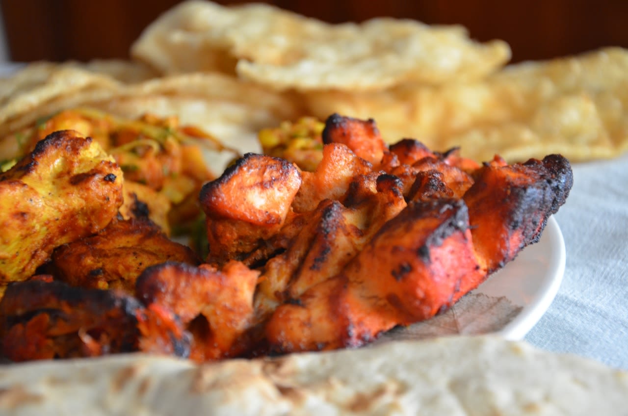 A grilled chicken shish taouk from Tikka Express, an Indian fast food franchise with branches across the Middle East. It is one of around 100 branches of fast food chains in Jeddah