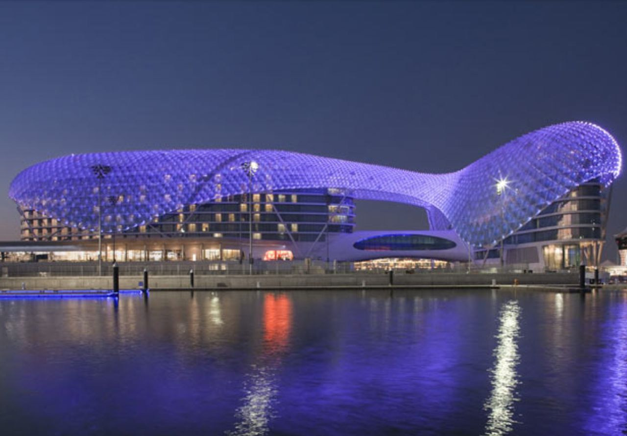 Yas Viceroy Hotel in Abu Dhabi. See more photos of the hotels at <a href="http://www.budgettravel.com/slideshow/photos-the-hotel-worlds-most-striking-architecture%2C8367/?cnn=yes" target="_blank" target="_blank">BudgetTravel.com</a>.