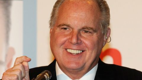 Conservative commentator Rush Limbaugh, who upbraided Roland Martin on his radio show for comments on racism 
