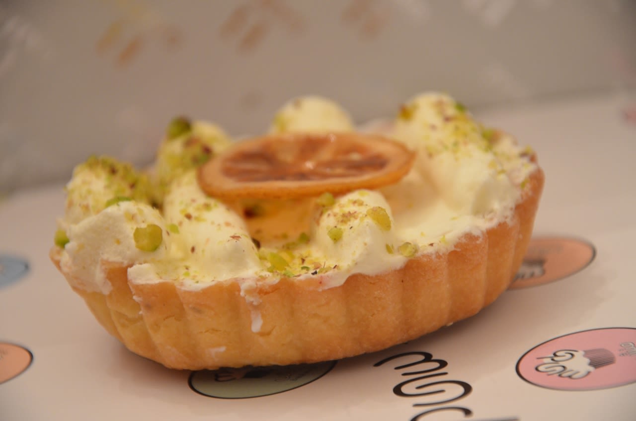 A key lime pie from Munch Bakery. The first branch of Munch Bakery was launched in 2008 by a group of young Saudis. It now has two branches in Jeddah and one in Riyadh and specializes in sweet treats. 