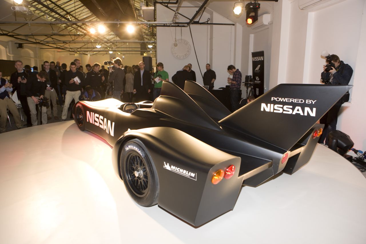 The DeltaWing was designed by Briton Ben Bowlby and was unveiled at a ceremony in London on Tuesday.