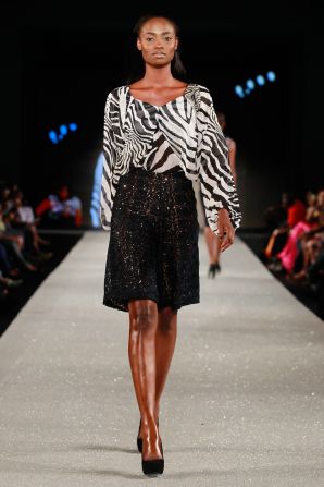 A model wears Nigerian label Phunk Afrique.